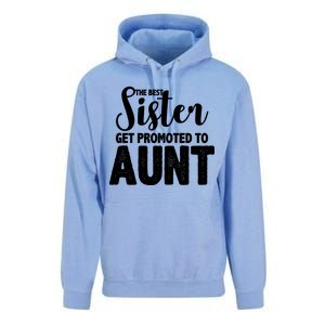 Funny Best Sister Get Promoted To Aunt Unisex Surf Hoodie