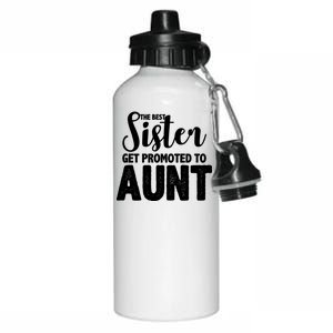 Funny Best Sister Get Promoted To Aunt Aluminum Water Bottle