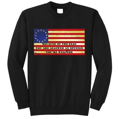 Funny Betsy Ross Original 13 Colony Flag Sweatshirt