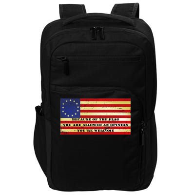 Funny Betsy Ross Original 13 Colony Flag Impact Tech Backpack