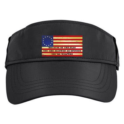 Funny Betsy Ross Original 13 Colony Flag Adult Drive Performance Visor