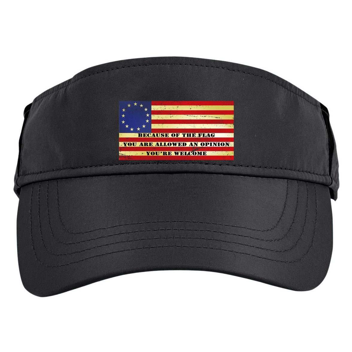 Funny Betsy Ross Original 13 Colony Flag Adult Drive Performance Visor