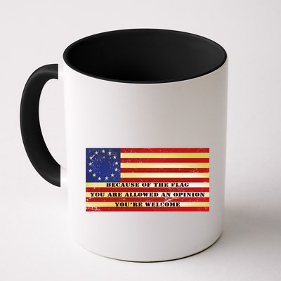 Funny Betsy Ross Original 13 Colony Flag Mug
