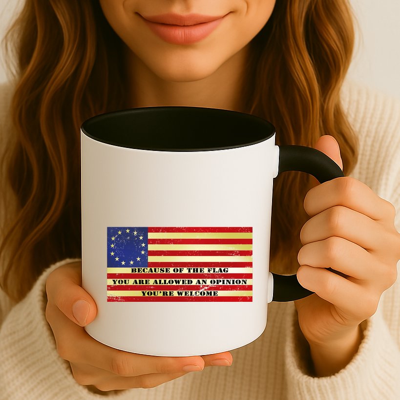 Funny Betsy Ross Original 13 Colony Flag Mug