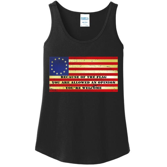 Funny Betsy Ross Original 13 Colony Flag Ladies Essential Tank