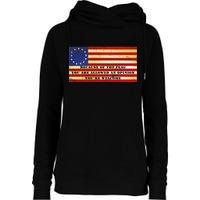 Funny Betsy Ross Original 13 Colony Flag Womens Funnel Neck Pullover Hood