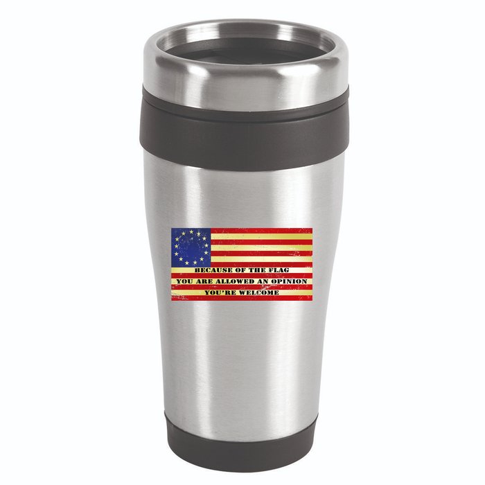 Funny Betsy Ross Original 13 Colony Flag 16oz Travel Tumbler