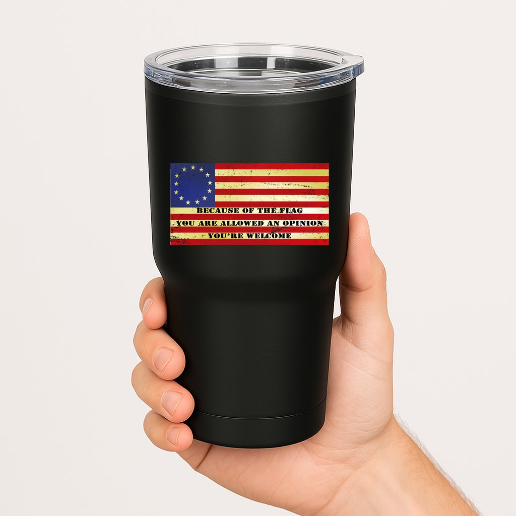 Funny Betsy Ross Original 13 Colony Flag Tumbler