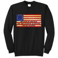 Funny Betsy Ross Original 13 Colony Flag Tall Sweatshirt