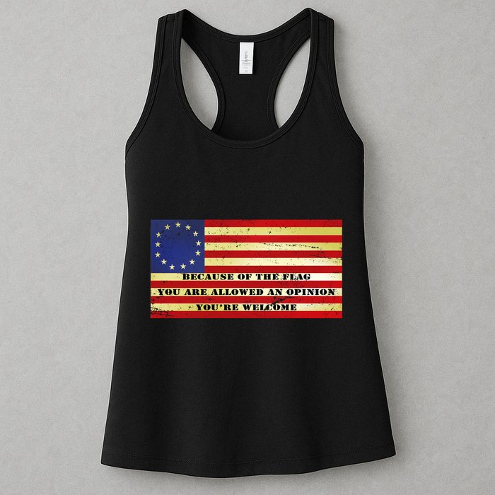 Funny Betsy Ross Original 13 Colony Flag Womens Tank Top