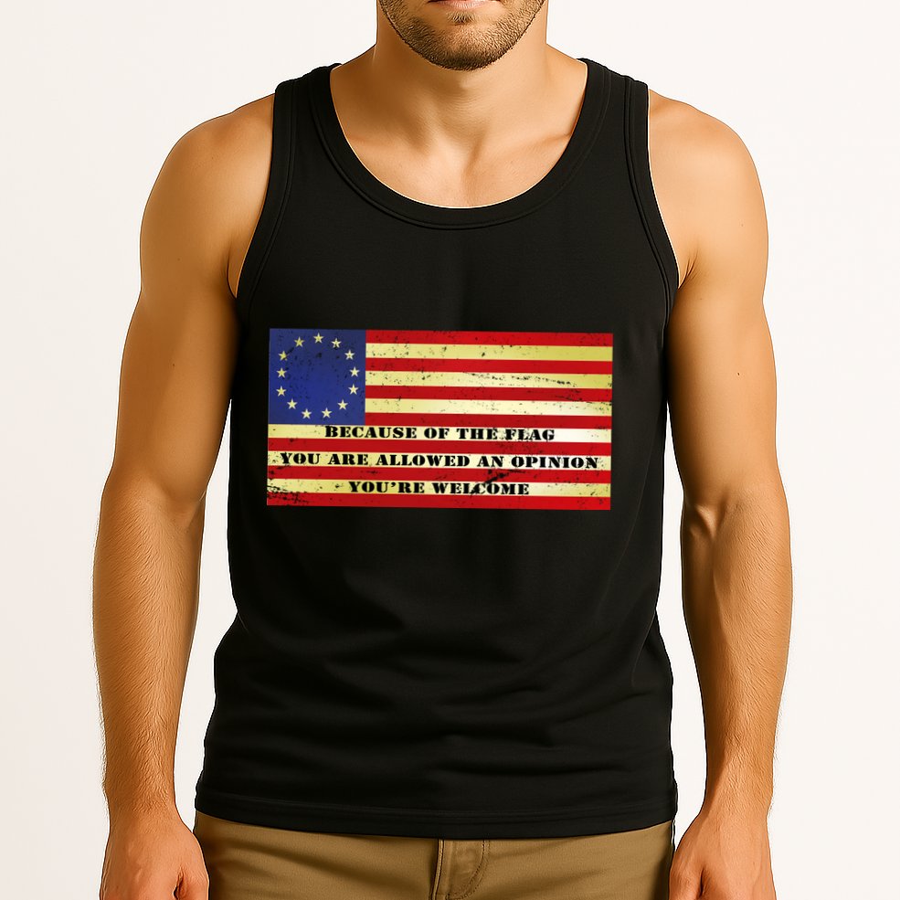 Funny Betsy Ross Original 13 Colony Flag Tank Top