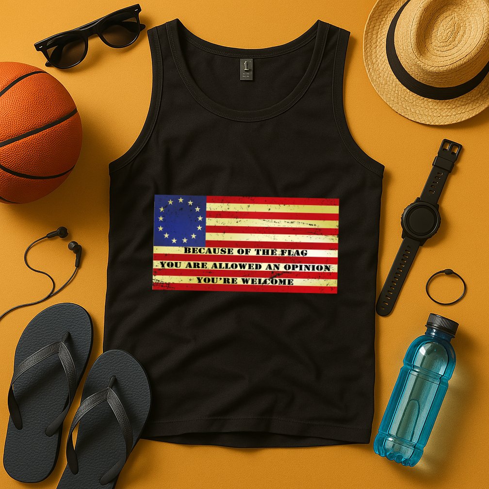 Funny Betsy Ross Original 13 Colony Flag Tank Top