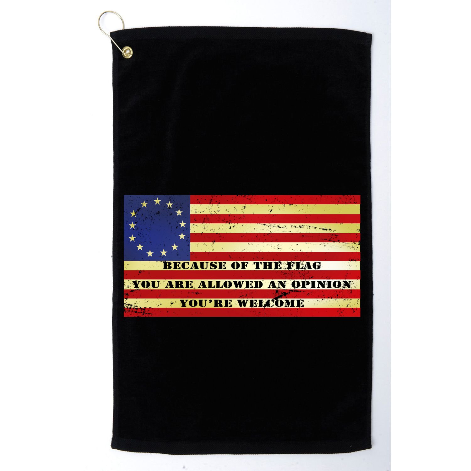 Funny Betsy Ross Original 13 Colony Flag Golf Towel
