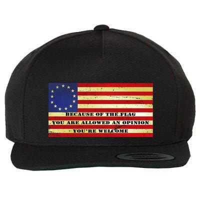 Funny Betsy Ross Original 13 Colony Flag Wool Snapback Cap