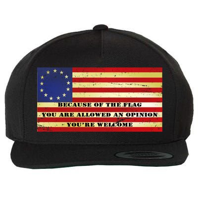 Funny Betsy Ross Original 13 Colony Flag Wool Snapback Cap