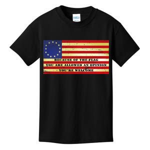 Funny Betsy Ross Original 13 Colony Flag Kids T-Shirt