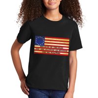 Funny Betsy Ross Original 13 Colony Flag Kids T-Shirt