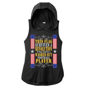 Funny Betty Ross Flag Survived The Revolution Ladies PosiCharge Tri-Blend Wicking Draft Hoodie Tank