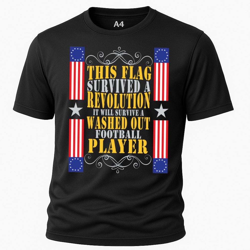 Funny Betty Ross Flag Survived The Revolution Cooling Performance Crew T-Shirt