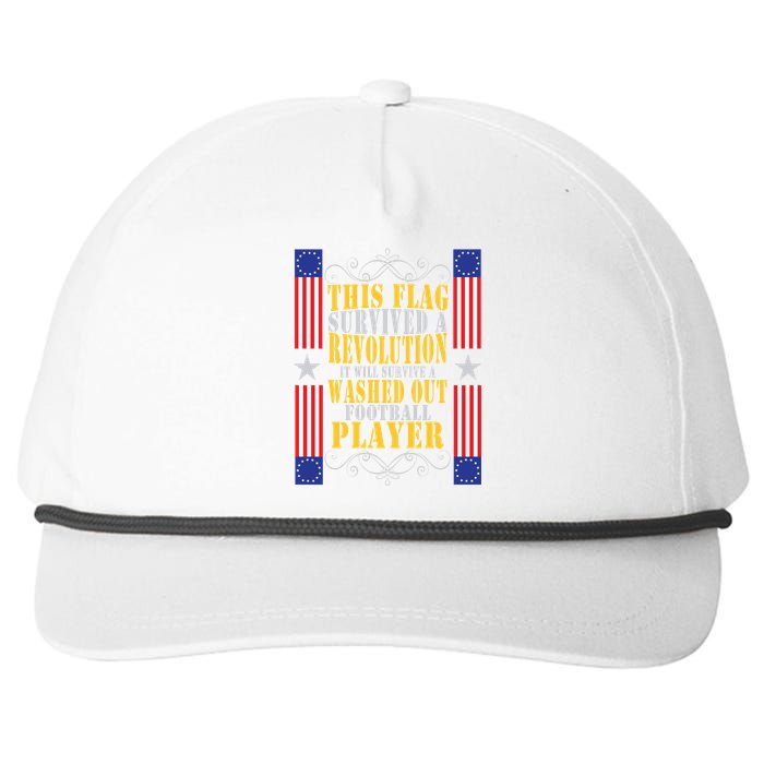 Funny Betty Ross Flag Survived The Revolution Snapback Five-Panel Rope Hat