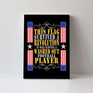 Funny Betty Ross Flag Survived The Revolution Canvas