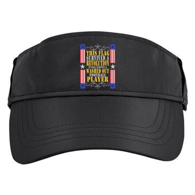 Funny Betty Ross Flag Survived The Revolution Adult Drive Performance Visor