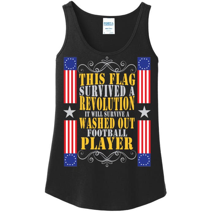 Funny Betty Ross Flag Survived The Revolution Ladies Essential Tank