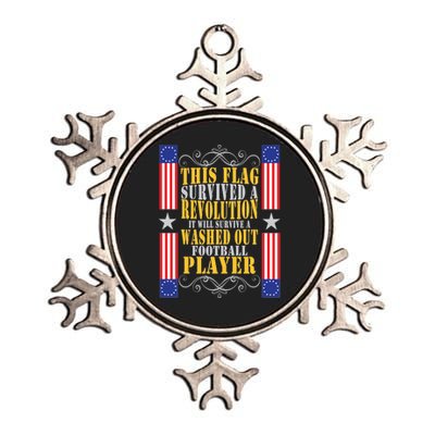 Funny Betty Ross Flag Survived The Revolution Metallic Star Ornament