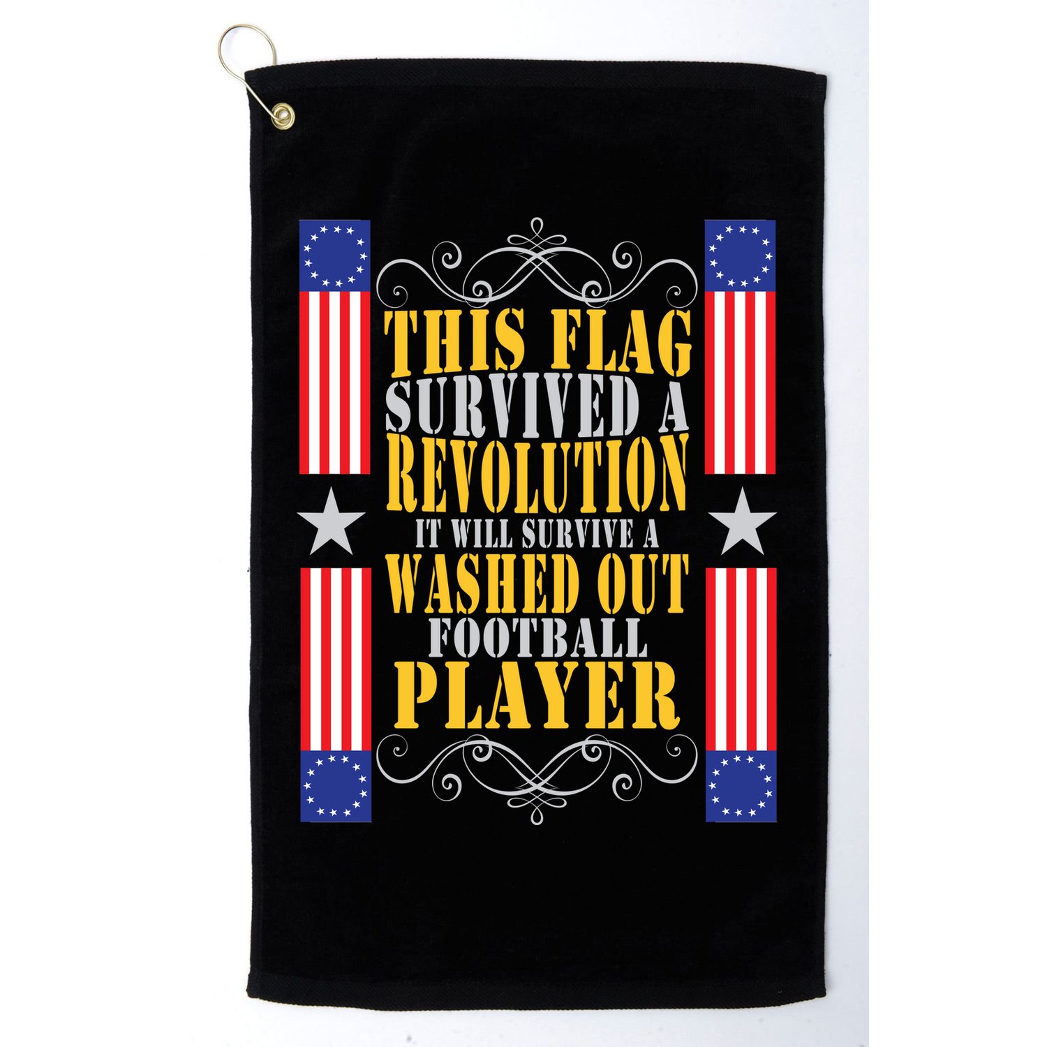 Funny Betty Ross Flag Survived The Revolution Golf Towel