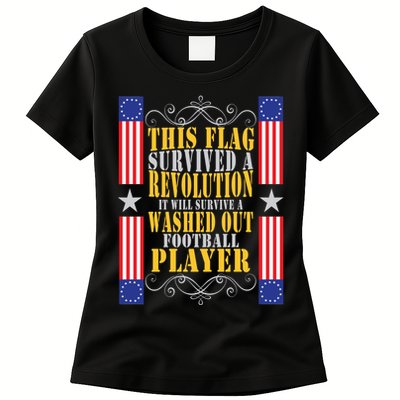 Funny Betty Ross Flag Survived The Revolution Womens T-Shirt