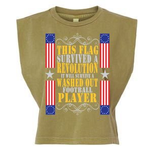 Funny Betty Ross Flag Survived The Revolution Garment-Dyed Women's Muscle Tee