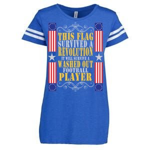 Funny Betty Ross Flag Survived The Revolution Enza Ladies Jersey Football T-Shirt