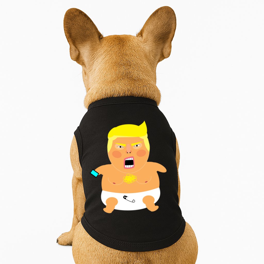 Funny Big Baby Trump Doggie Tank