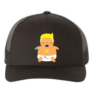 Funny Big Baby Trump Yupoong Adult 5-Panel Trucker Hat