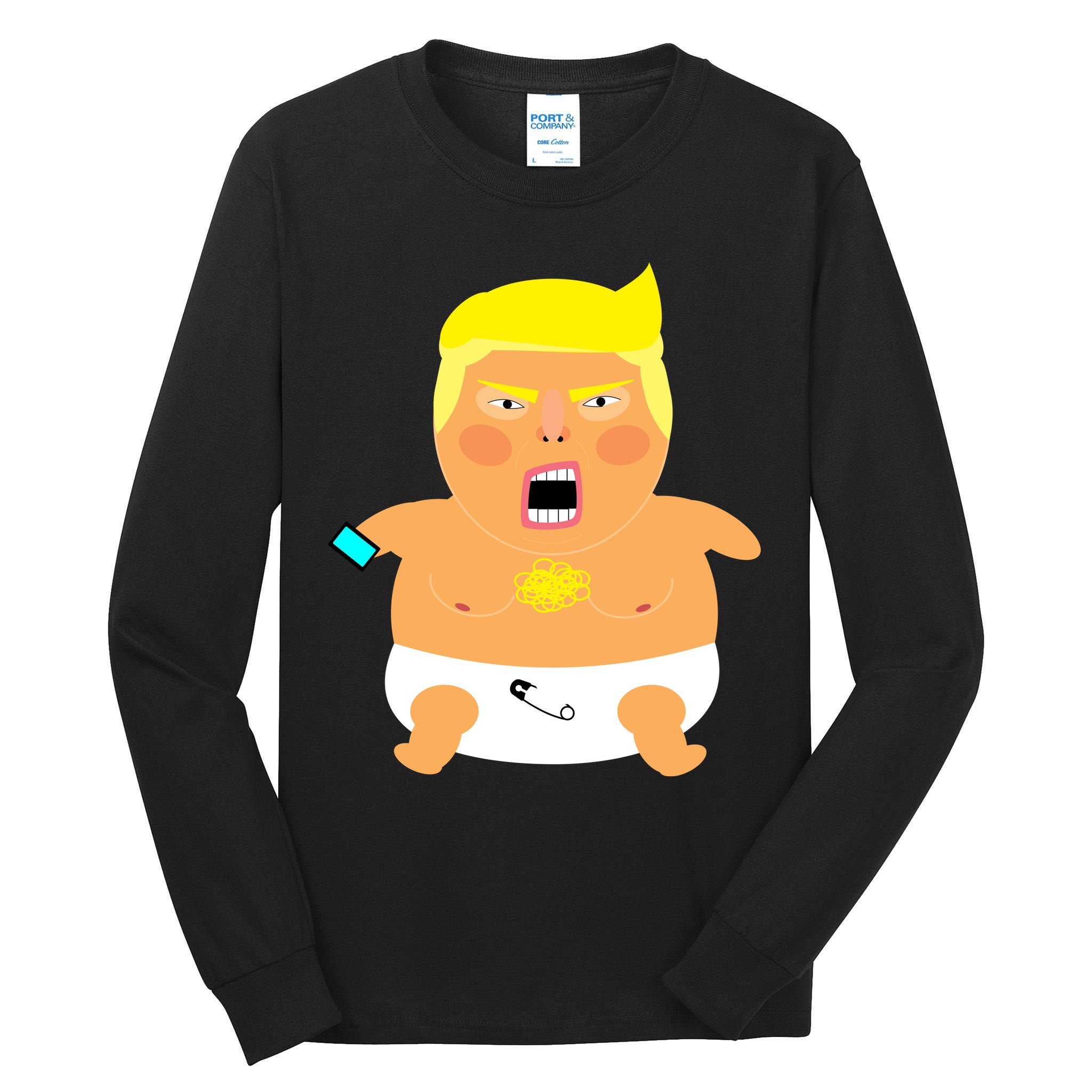 Funny Big Baby Trump Tall Long Sleeve T-Shirt