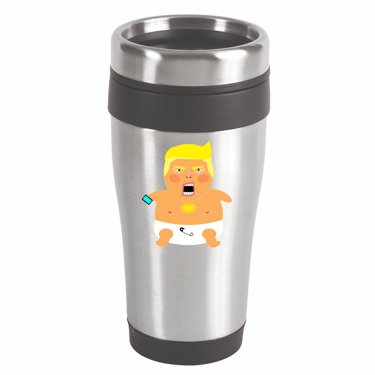 Funny Big Baby Trump 16oz Travel Tumbler
