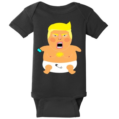 Funny Big Baby Trump Baby Bodysuit