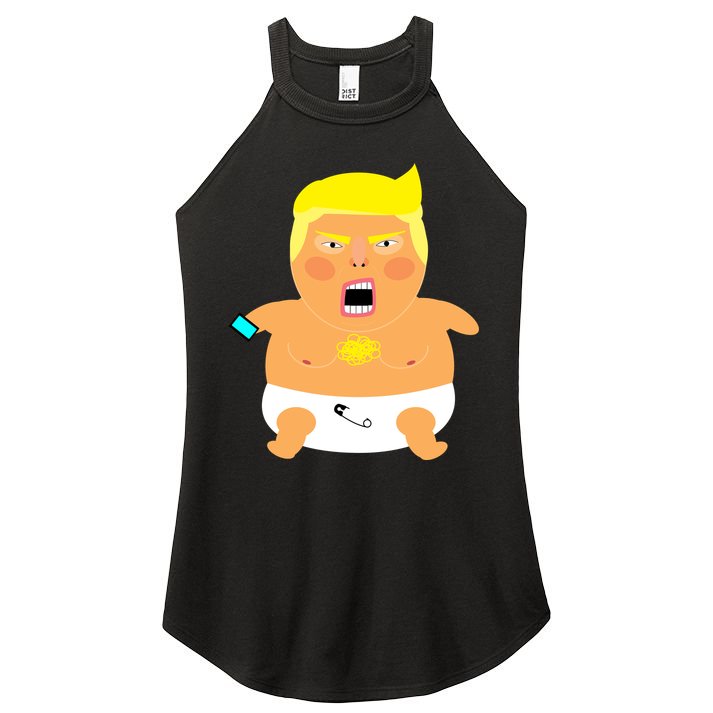 Funny Big Baby Trump Women's Perfect Tri Rocker Tank