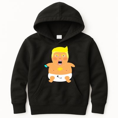 Funny Big Baby Trump Kids Hoodie
