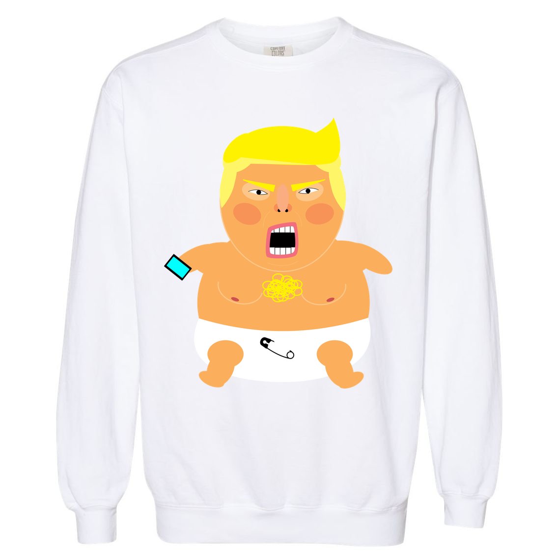 Funny Big Baby Trump Garment-Dyed Sweatshirt