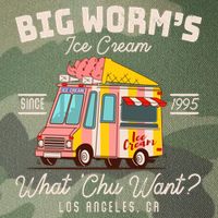 Funny Big Worm's Ice Cream What 'Chu Want Since 1995 Legacy Tie Dye Trucker Hat