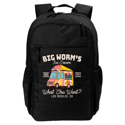 Funny Big Worm's Ice Cream What 'Chu Want Since 1995 Backpack