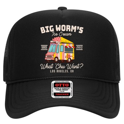 Funny Big Worm's Ice Cream What 'Chu Want Since 1995 Trucker Hat