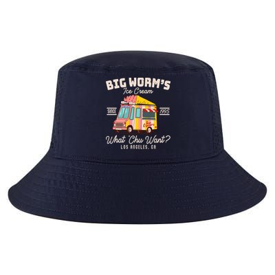 Funny Big Worm's Ice Cream What 'Chu Want Since 1995 Cool Comfort Performance Bucket Hat
