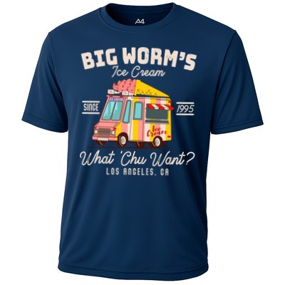Funny Big Worm's Ice Cream What 'Chu Want Since 1995 Performance Shirt