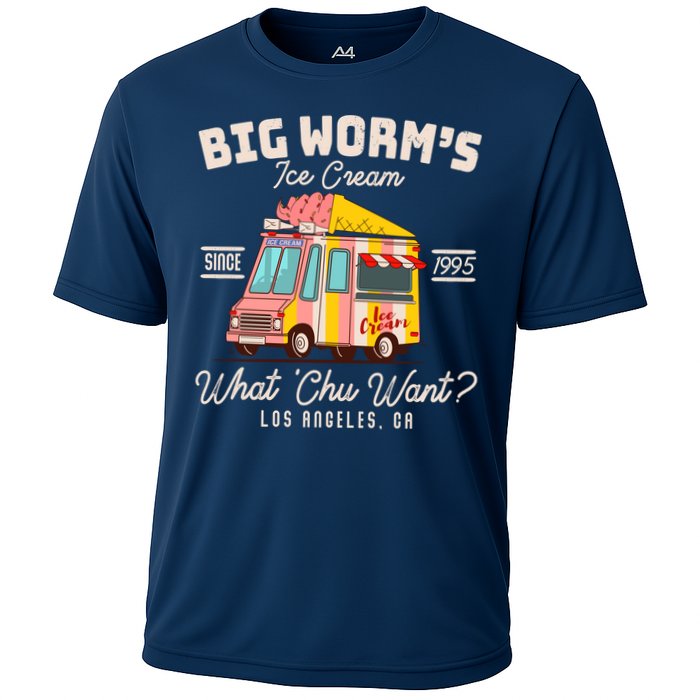 Funny Big Worm's Ice Cream What 'Chu Want Since 1995 Performance Shirt