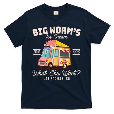Funny Big Worm's Ice Cream What 'Chu Want Since 1995 T-Shirt