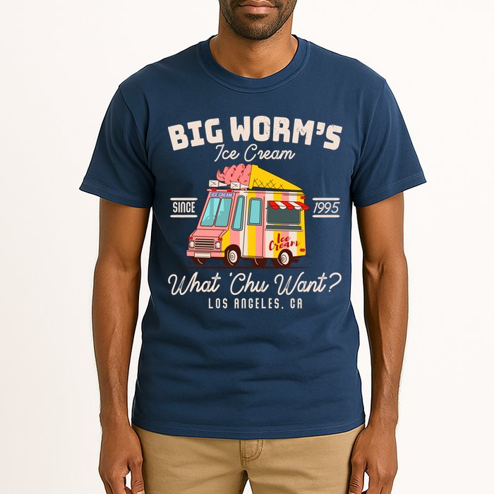 Funny Big Worm's Ice Cream What 'Chu Want Since 1995 Tall T-Shirt