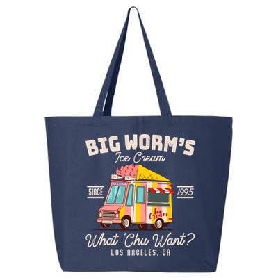 Funny Big Worm's Ice Cream What 'Chu Want Since 1995 25L Jumbo Tote