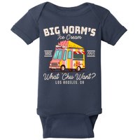 Funny Big Worm's Ice Cream What 'Chu Want Since 1995 Baby Bodysuit